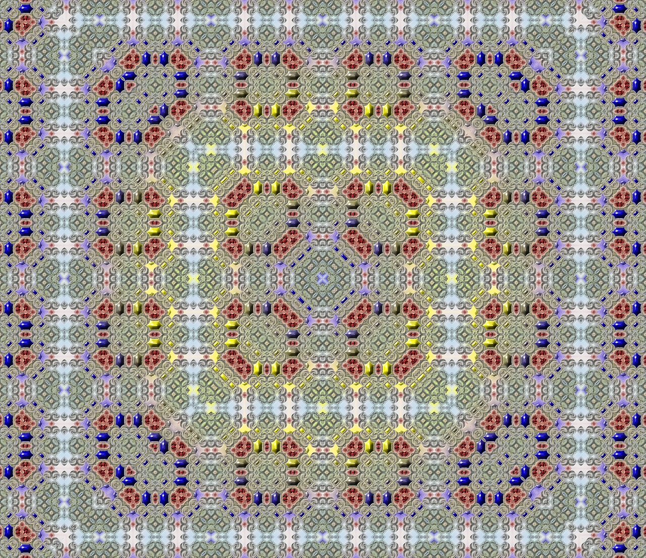 从一副旧扑克到墙上的几何诗，聊聊扑克牌四方连续图案